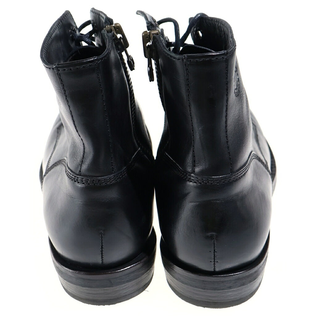 BUTTERO(ブッテロ) SIDEZIP BOOTS サイドジップ レザー レースアップブーツ ワークブーツ ブラック B4429
