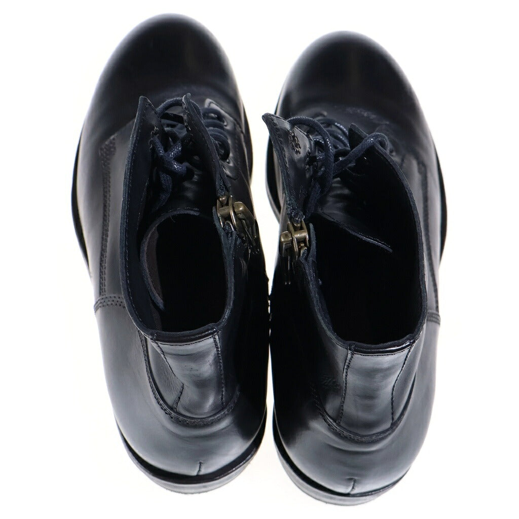 BUTTERO(ブッテロ) SIDEZIP BOOTS サイドジップ レザー レースアップブーツ ワークブーツ ブラック B4429