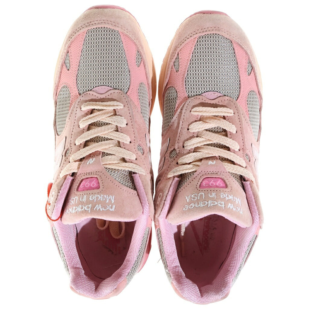 New Balance(ニューバランス) MR993JH1 ×Joe Freshgoods PERFORMANCE ART ジョー フレッシュグッズ 993 パフォーマンス アート メッシュ スエード ローカットスニーカー ピンク US9.5/27.5cm