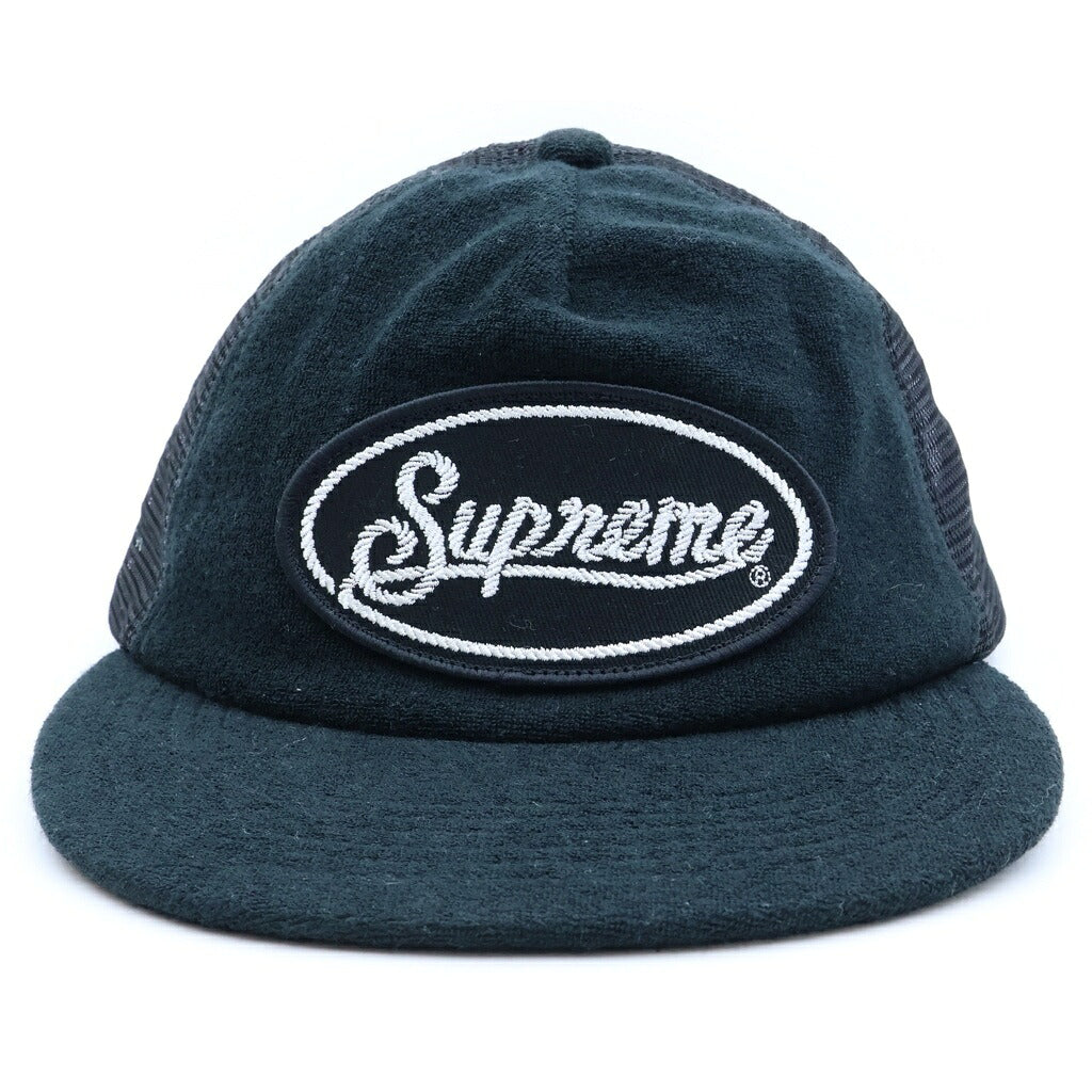 SUPREME(シュプリーム) 24SS Terry Mesh Back 5-Panel テリー メッシュバック 5パネルキャップ 帽子 ブラック
