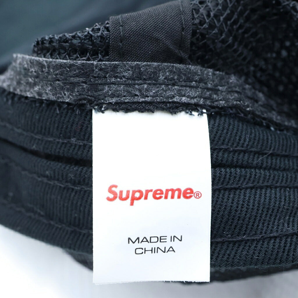 SUPREME(シュプリーム) 24SS Terry Mesh Back 5-Panel テリー メッシュバック 5パネルキャップ 帽子 ブラック