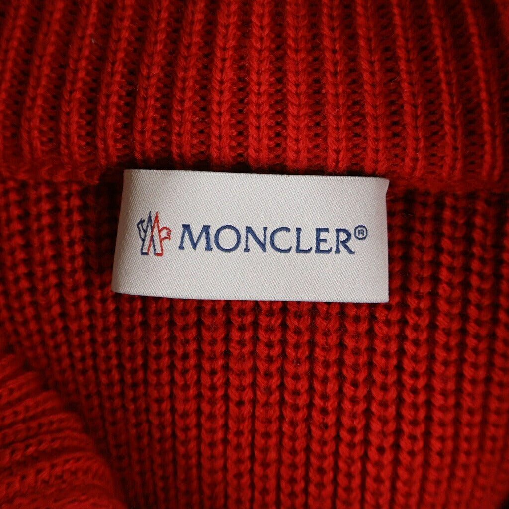 MONCLER(モンクレール) 19AW MAGLIONE TORICOT CARDIGAN マグリオントリコット ニット切替 ナイロン カーディガン ダウンジャケット レッド E20919416200 9699Z