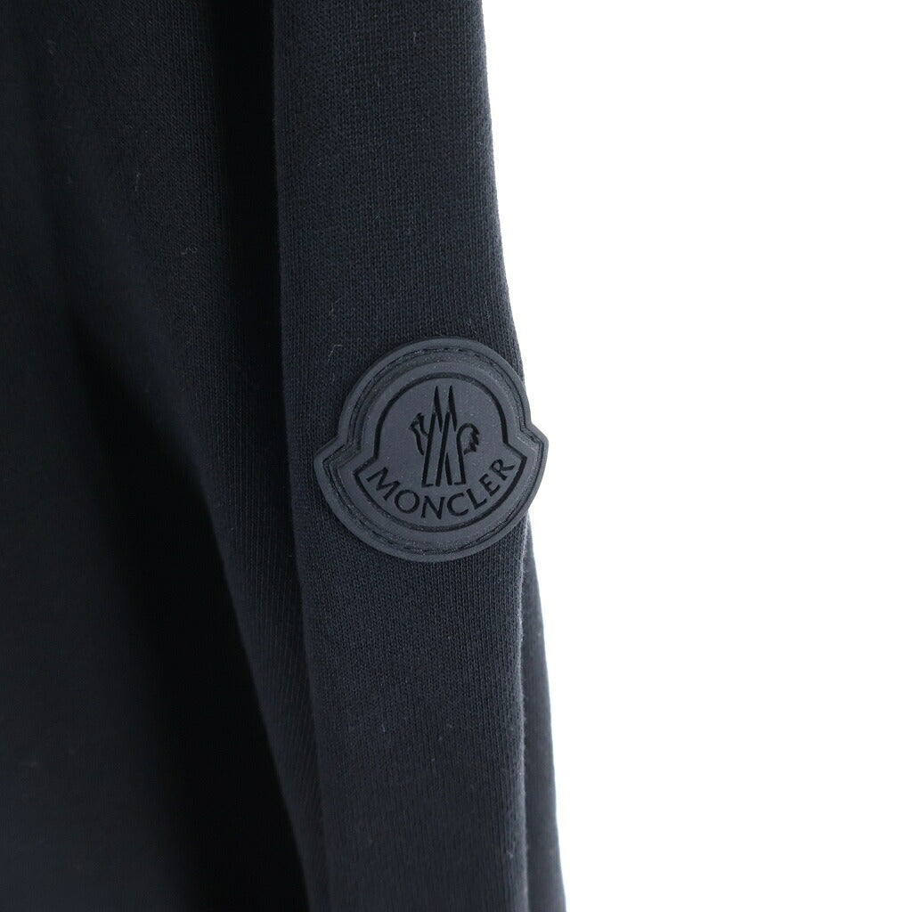 MONCLER(モンクレール) 20AW MAGLIA CARDIGAN ロゴ刺繍 スウェット ジップアップ パーカー ブラック F20918G78500 V8183