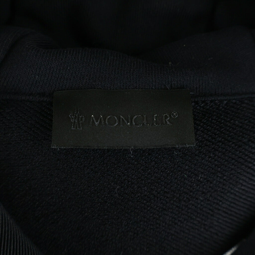 MONCLER(モンクレール) 20AW MAGLIA CARDIGAN ロゴ刺繍 スウェット ジップアップ パーカー ブラック F20918G78500 V8183