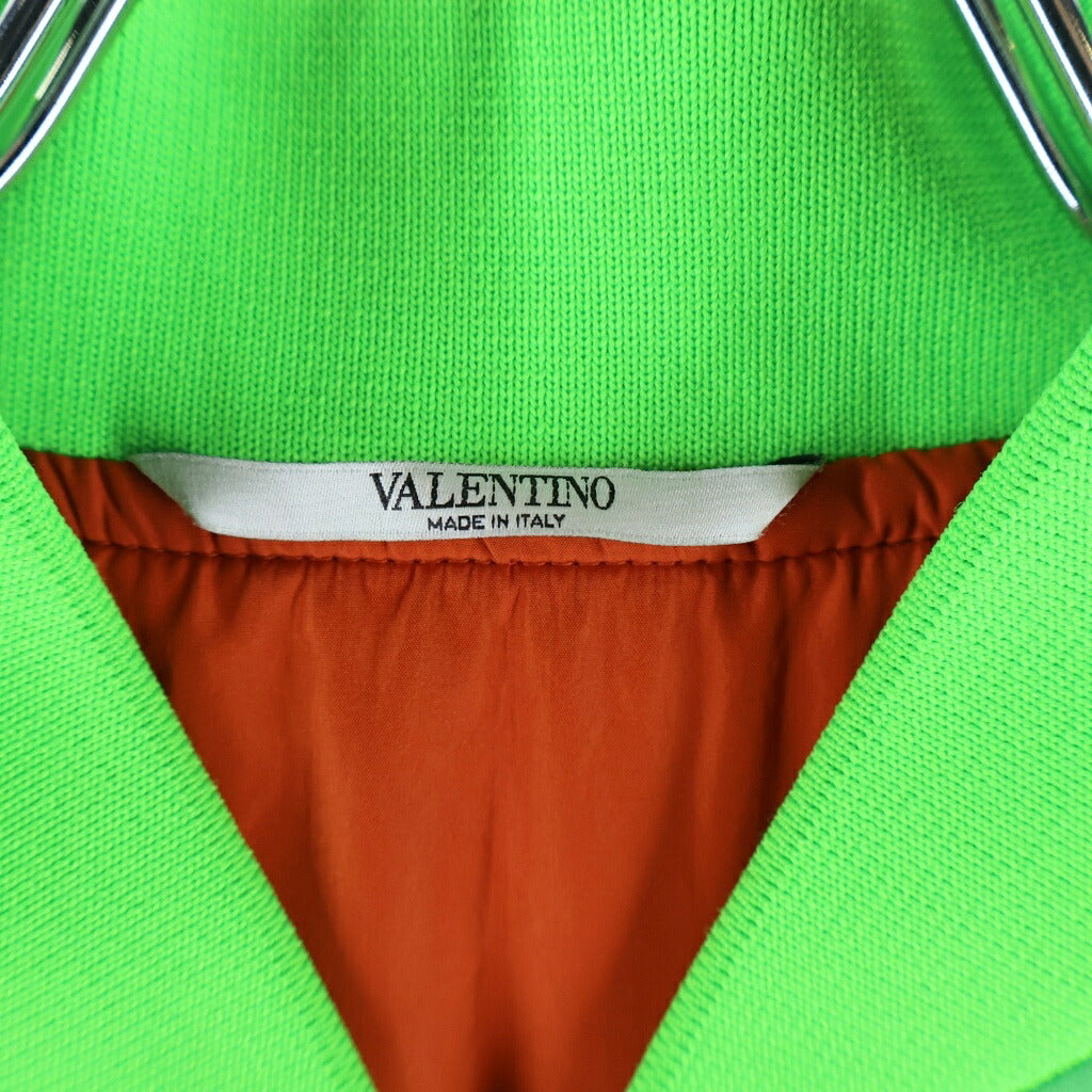 VALENTINO(ヴァレンティノ) 19AW VLogo Print Bomber Jacket Vロゴプリント ナイロン ボンバージャケット ブルゾン グリーン UV3CIF156G9
