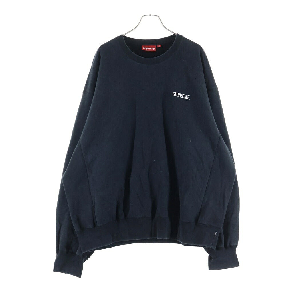 SUPREME(シュプリーム) 23AW NYC Crewneck ニューヨーク クルー ネック ロゴ プリント スウェットシャツ トレーナー ブラック