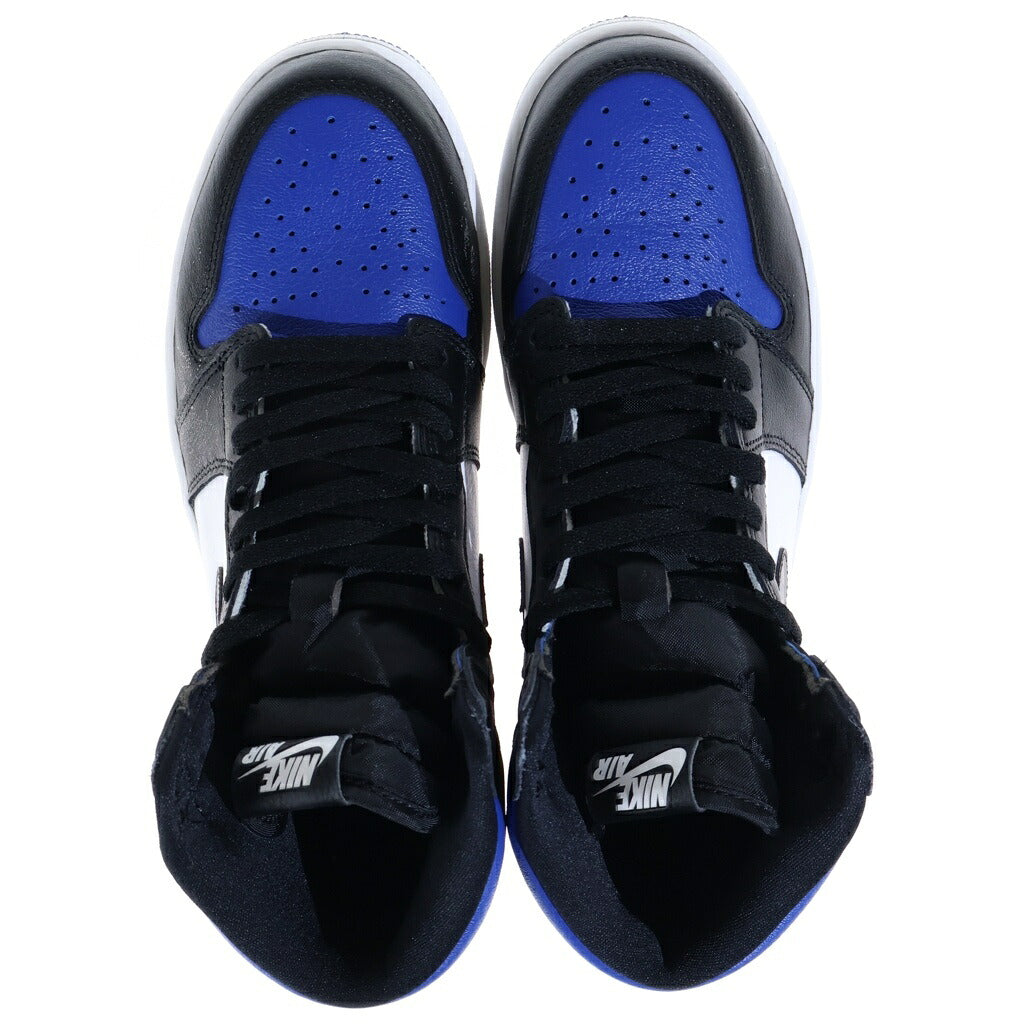 NIKE(ナイキ) AIR JORDAN1 RETRO HIGH OG ROYAL TOE 555088-041 エアジョーダン1 レトロ ロイヤル トゥ ハイカットスニーカー ホワイト/ブルー US9.5/27.5cm