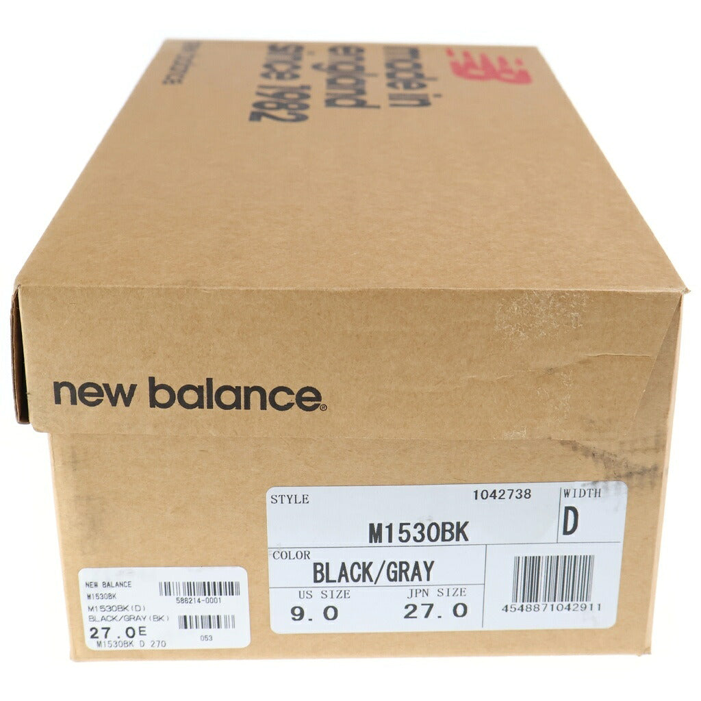 New Balance(ニューバランス) M1530BK スエード メッシュ ローカットスニーカー グレー US9/27cm