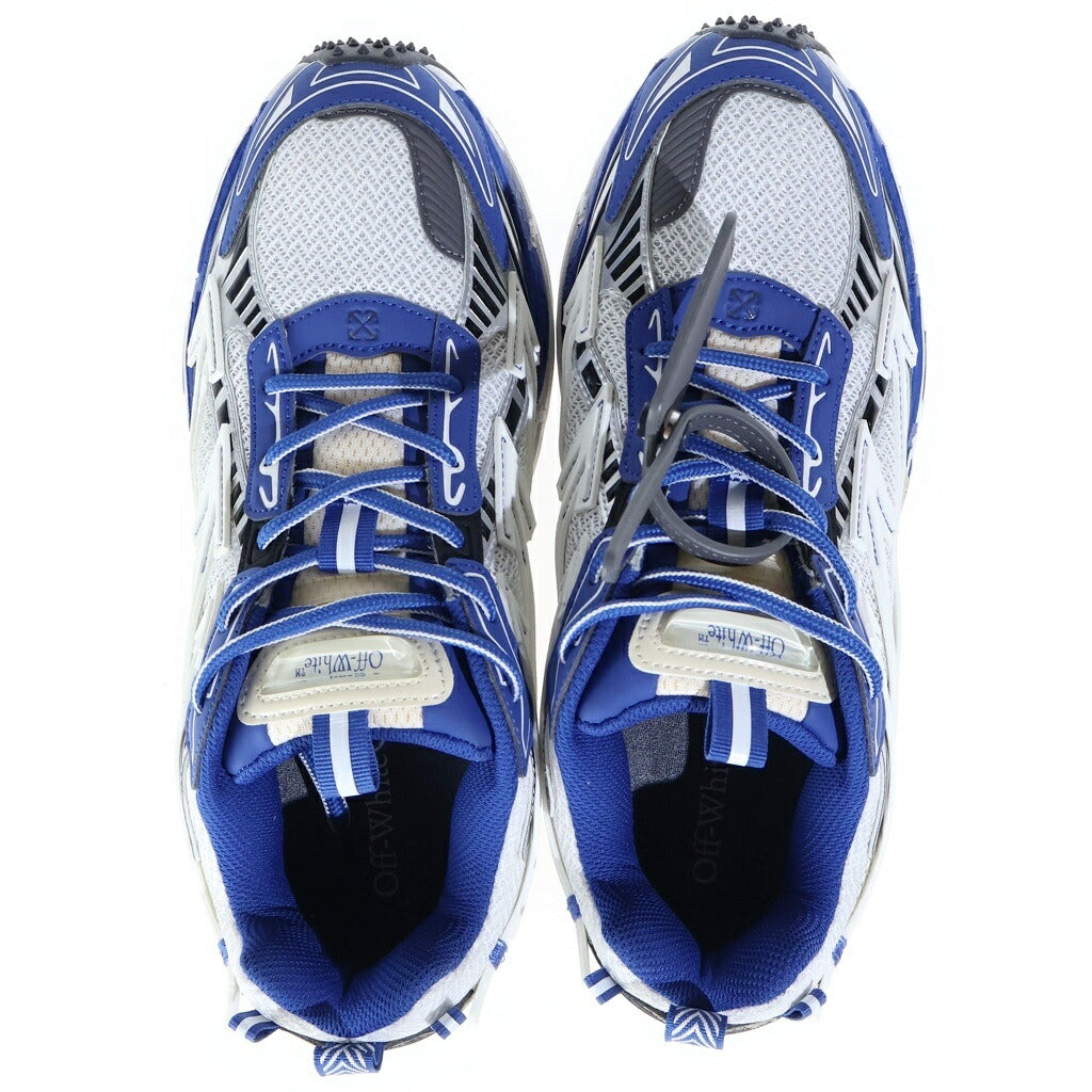 OFF-WHITE(オフホワイト) BE RIGHT BACK ビー ライト バック メッシュ ローカットスニーカー ホワイト/ブラック OMIA295F24FAB0010145