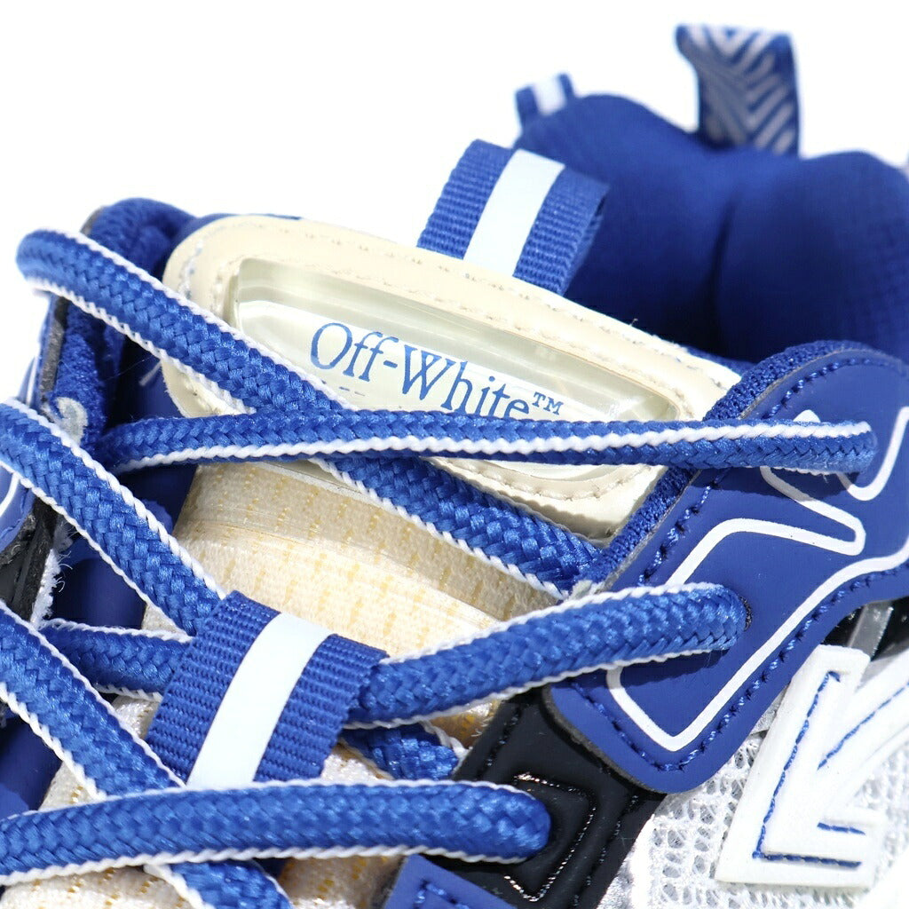 OFF-WHITE(オフホワイト) BE RIGHT BACK ビー ライト バック メッシュ ローカットスニーカー ホワイト/ブラック OMIA295F24FAB0010145