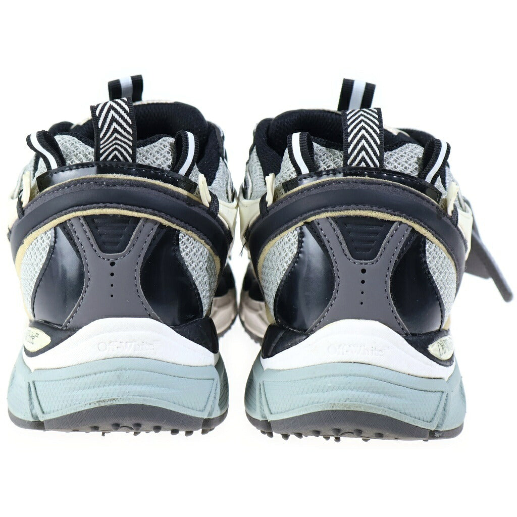 OFF-WHITE(オフホワイト) BE RIGHT BACK ビー ライト バック メッシュ ローカットスニーカー ホワイト/ブラック OMIA295F24FAB0010145