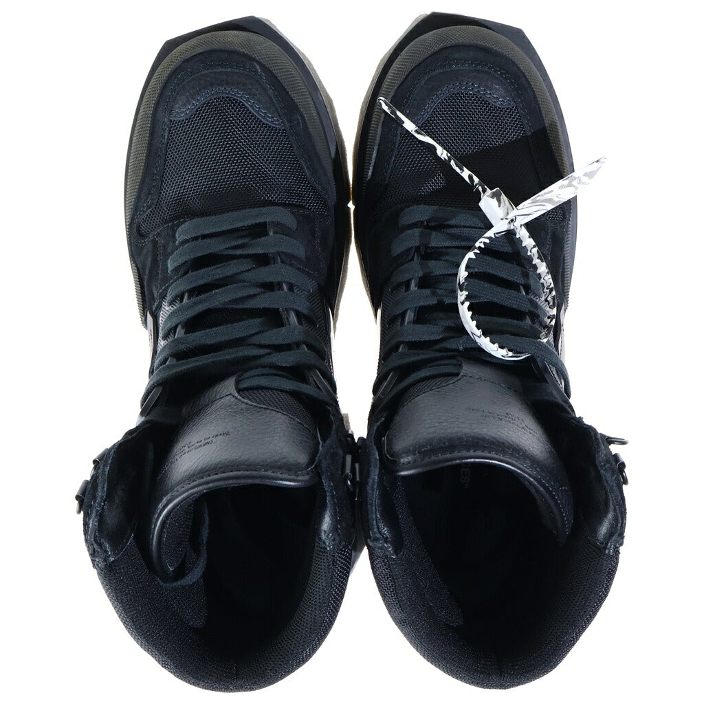 OFF-WHITE(オフホワイト) HIKING SPONGE SNEAKER BOOT ハイキング スポンジ スニーカー ブーツ ブラック OMIA228F22LEA0011063