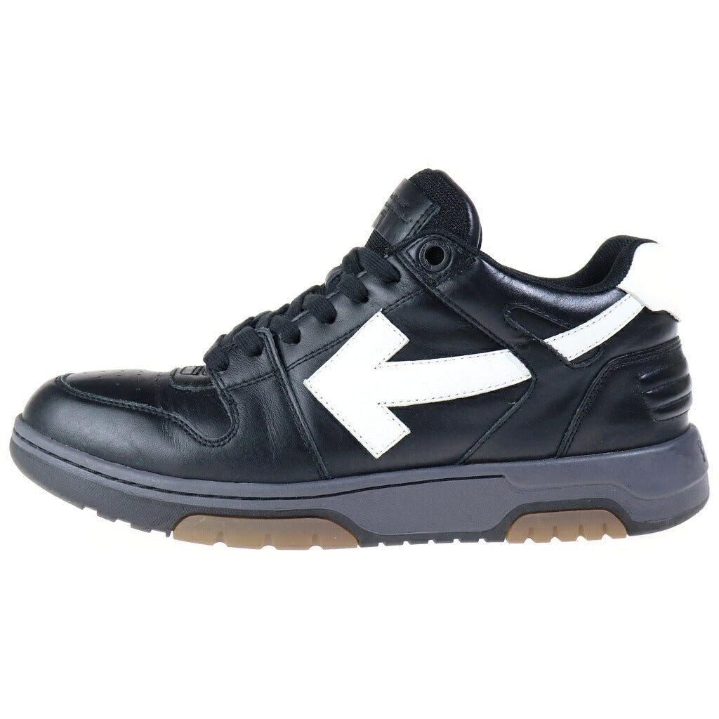 OFF-WHITE(オフホワイト) OUT OF OFFICE アウト オブ オフィス レザー ローカットスニーカー ブラック