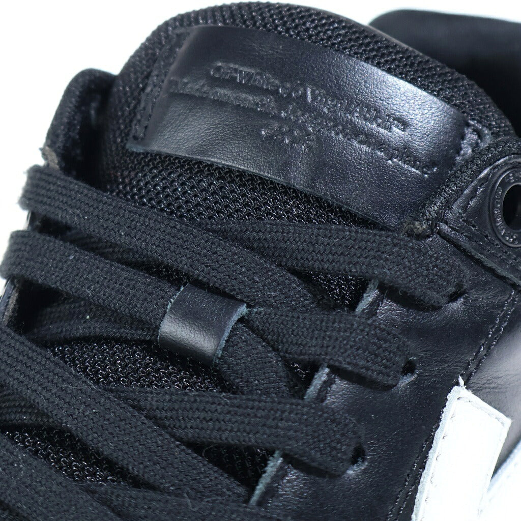 OFF-WHITE(オフホワイト) OUT OF OFFICE アウト オブ オフィス レザー ローカットスニーカー ブラック