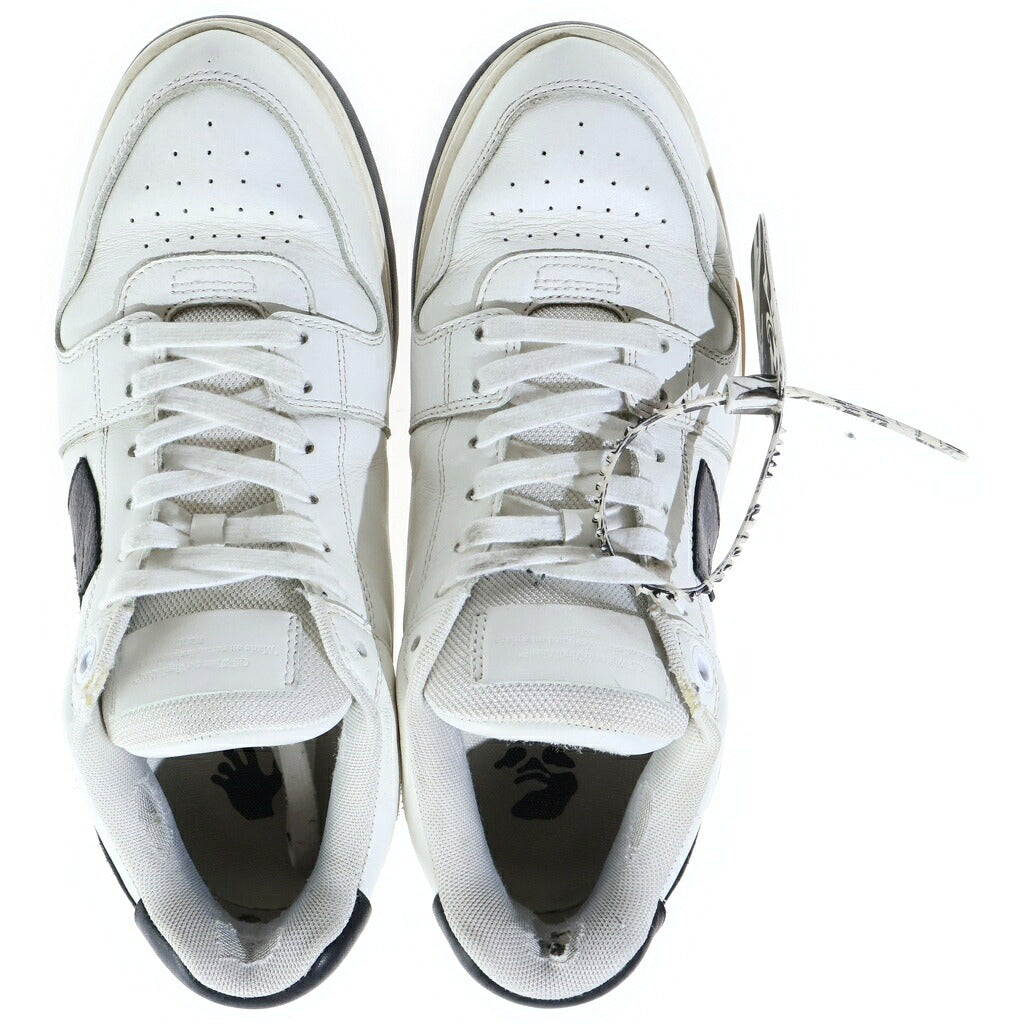 OFF-WHITE(オフホワイト) OUT OF OFFICE アウト オブ オフィス レザー ローカットスニーカー ブラック/ホワイト