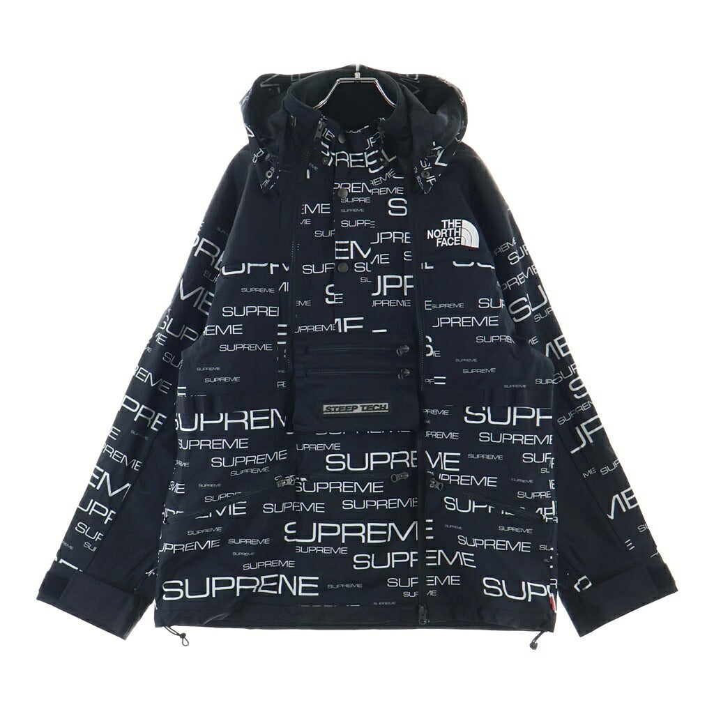 SUPREME(シュプリーム) 21AW Steep Tech Apogee Jacket スティープテック アポジー ロゴ総柄 ジップアップ ジャケット ブラック