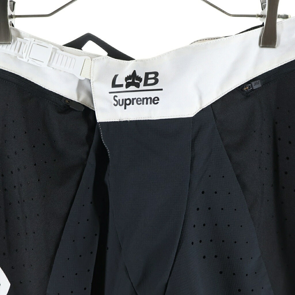 SUPREME(シュプリーム) 18SS ×Fox Racing Moto Pant フォックスレーシング ロゴラバーパッチデザイン モト パンツ ブラック/ホワイト
