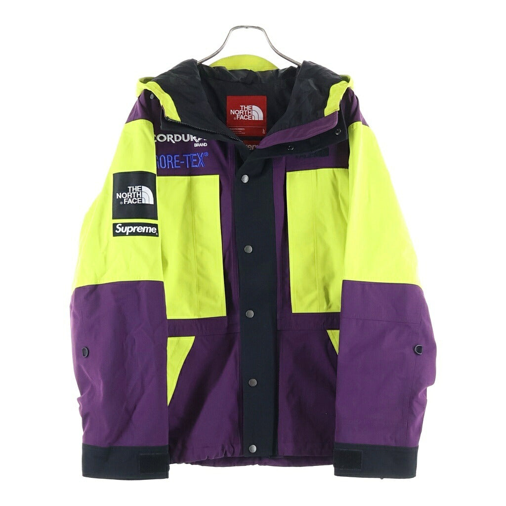 SUPREME(シュプリーム) 18AW ×THE NORTH FACE Expedition Jacket ザノースフェイス フーデッド エクスペディション ナイロン ジャケット パープル/イエロー NP618101