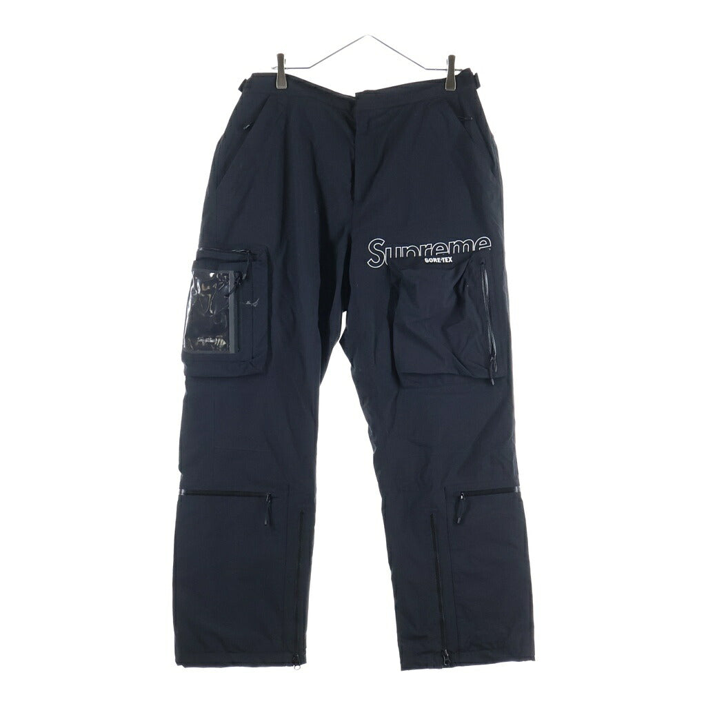 SUPREME(シュプリーム) 21AW GORE-TEX Tech Pant ゴアテックス マルチポケット ロゴデザイン テックパンツ ブラック