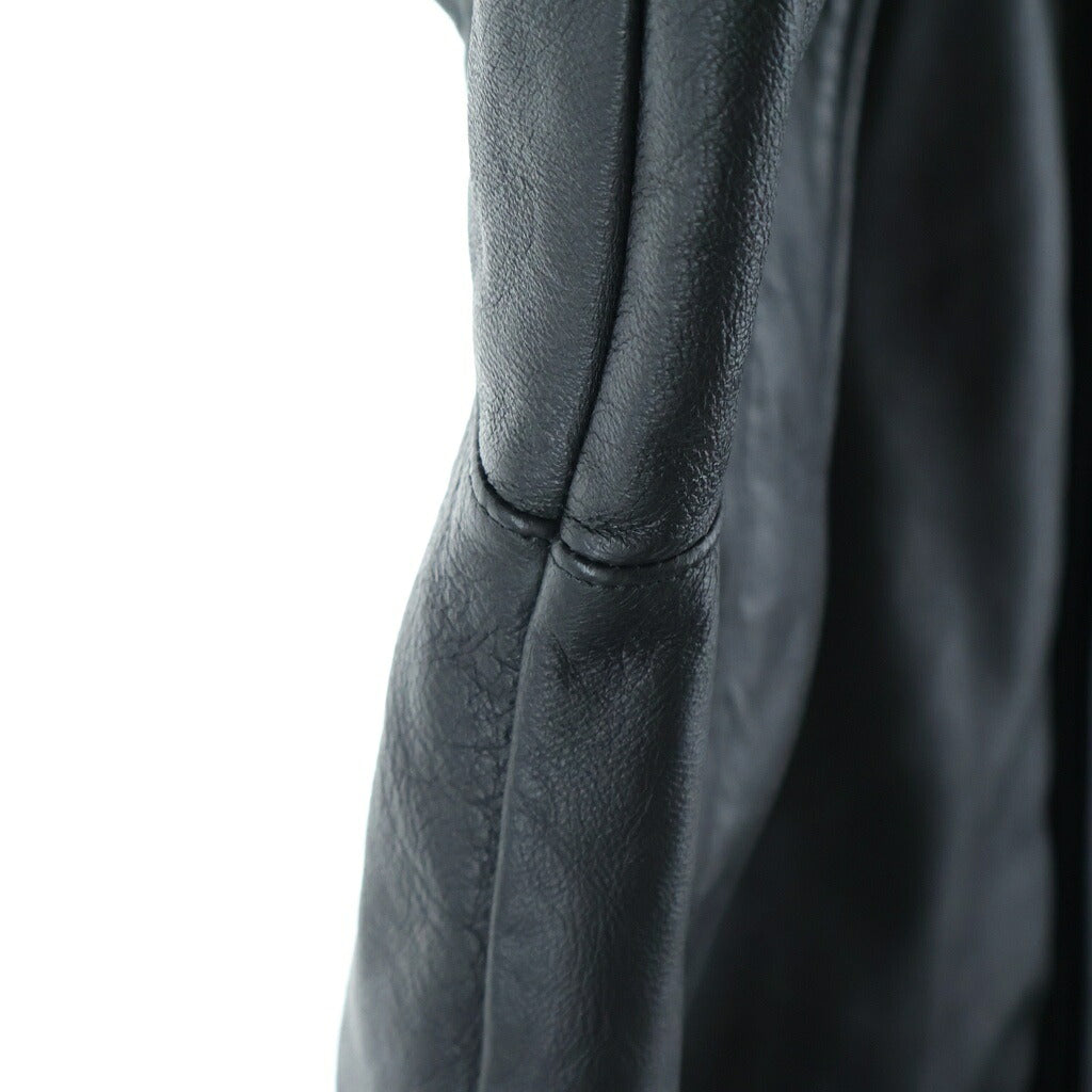 SUPREME(シュプリーム) 18AW ×THE NORTH FACE Lether Mountain Parka ザノースフェイス レザー フーデッド マウンテン パーカー ジップアップ ジャケット ブラック NP61807I