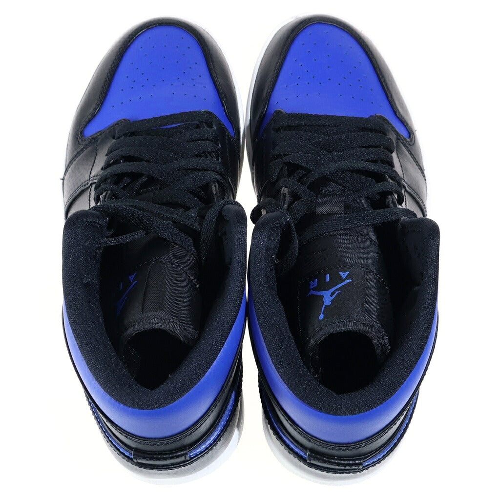 NIKE(ナイキ) AIR JORDAN 1 MID エアジョーダン1 ミッド ハイカットスニーカー ブルー/ブラック US8/26cm 554724-068