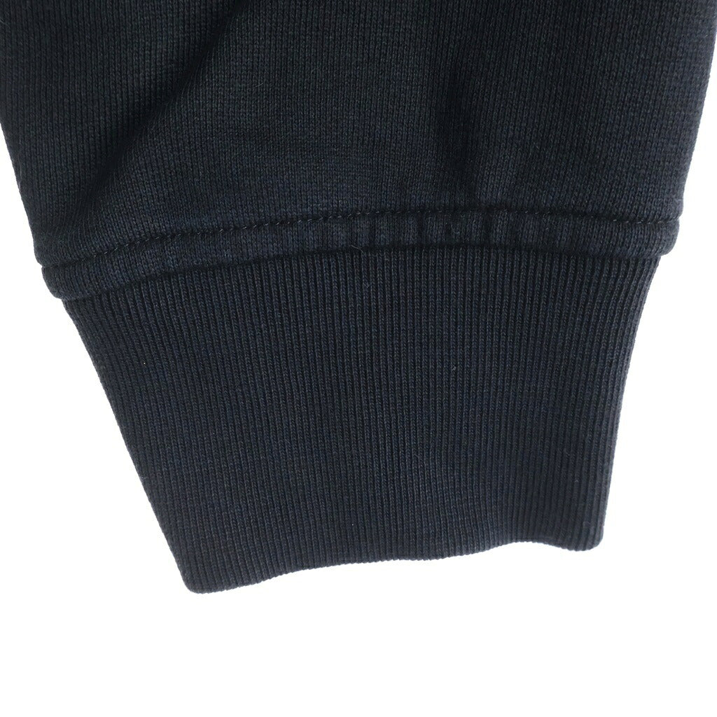 MONCLER(モンクレール) 22SS MAGLIA GIROCOLLO スタッズロゴプリント クルーネック スウェットシャツ プルオーバー ブラック H10918G00013 809KR