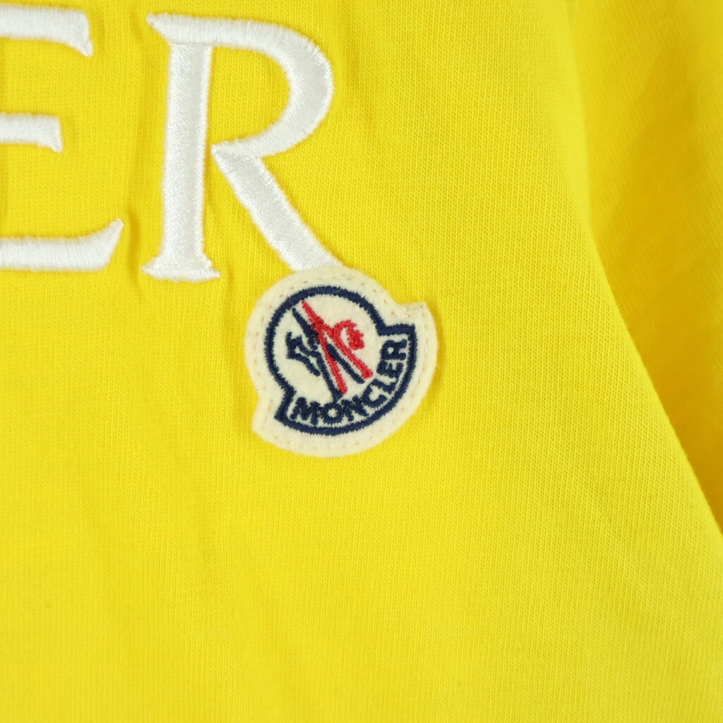 MONCLER(モンクレール) 23SS フロントロゴ クルーネック 半袖カットソー Tシャツ イエロー I10938C00009 829HP
