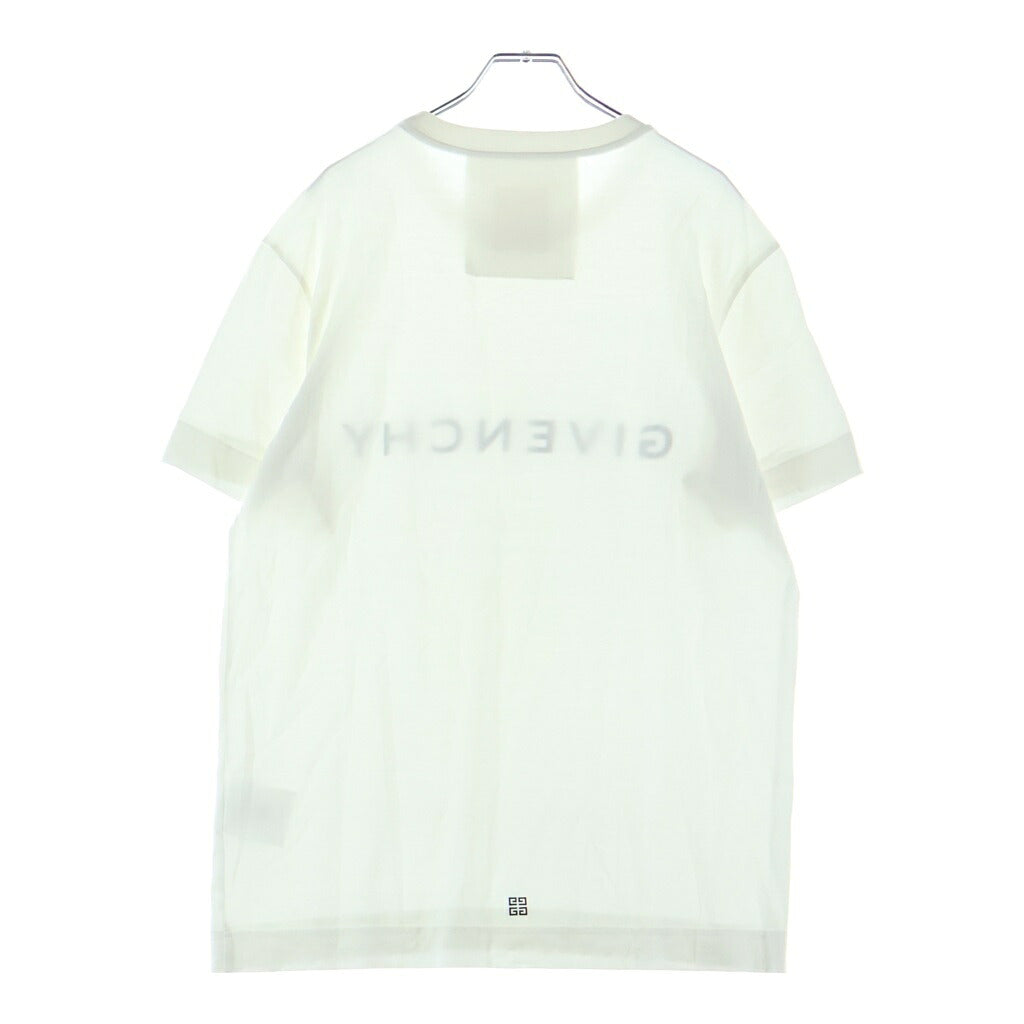 GIVENCHY(ジバンシィ) 23SS フロントプリント クルーネック 半袖カットソー Tシャツ ホワイト BM716G3YAC