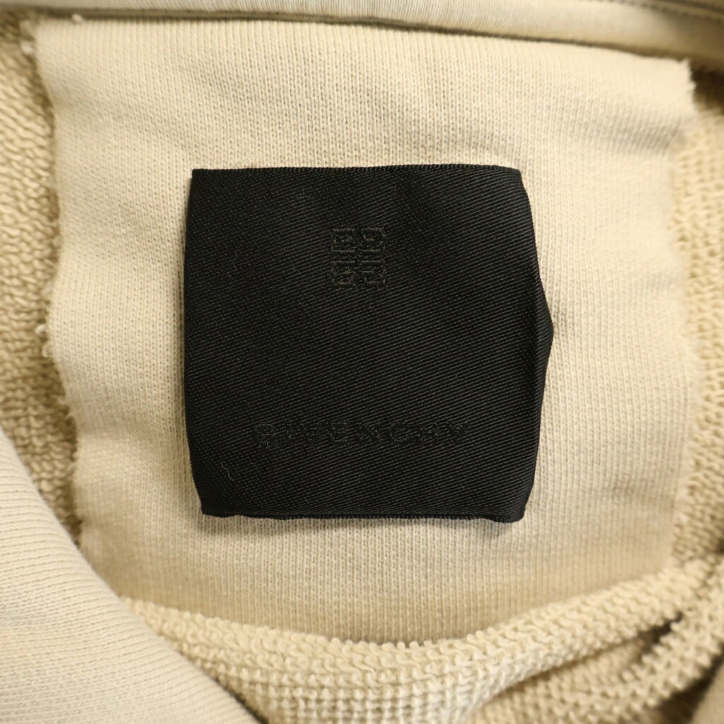 GIVENCHY(ジバンシィ) フロンロゴプリント フーデッド スウェットシャツ プルオーバー ベージュ BMJOH3YAC