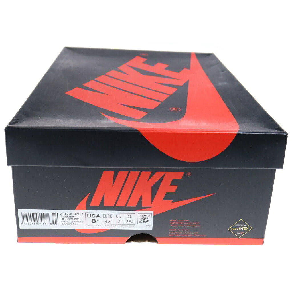 NIKE(ナイキ) AIR JORDAN 1 ELEMENT GORE-TEX DB2889-001 エアジョーダン1 エレメント ゴアテックス ハイカットスニーカー グレー/ブラック US8.5/26.5cm