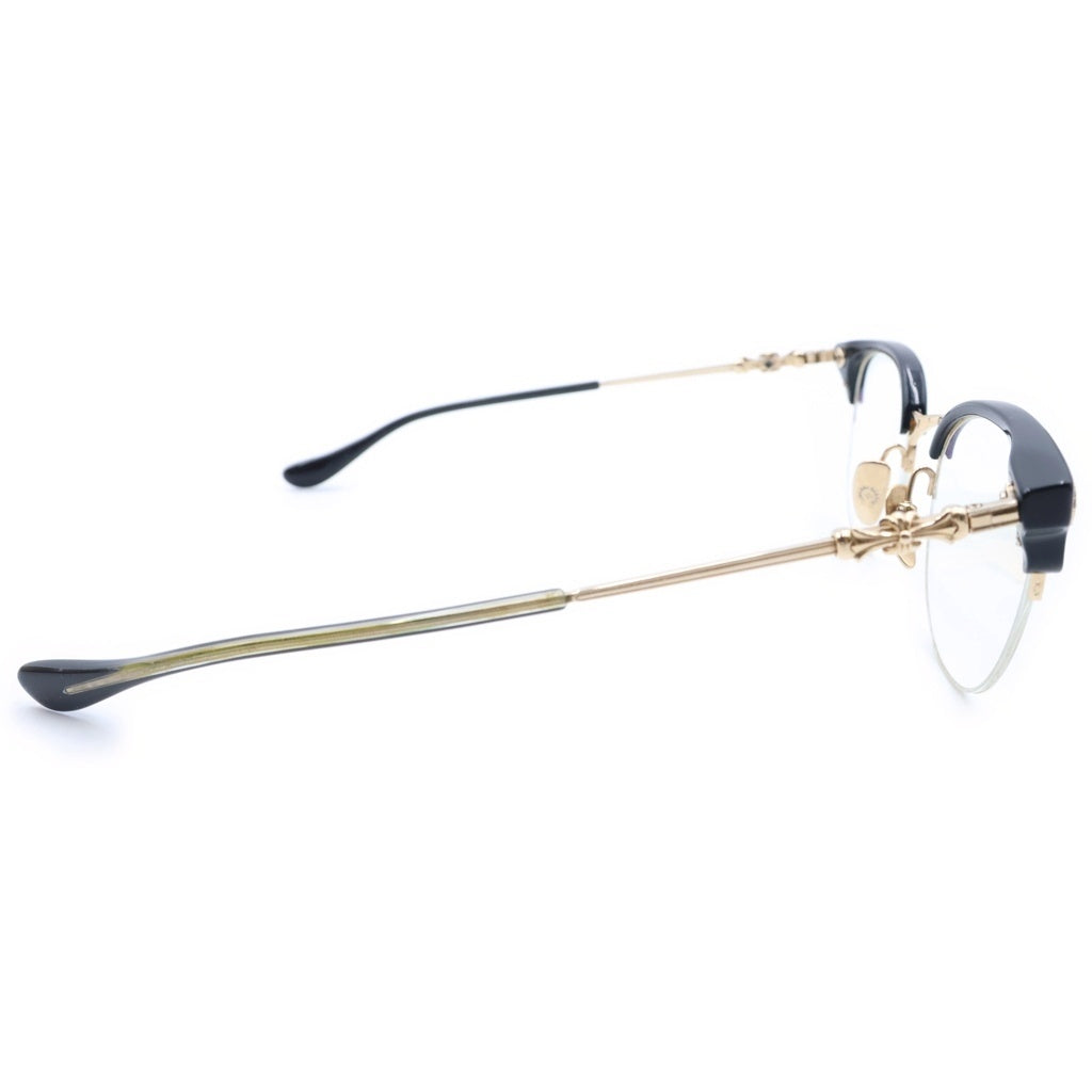 CHROME HEARTS(クロムハーツ) TANG サイドフローラル サングラス アイウェア 眼鏡 ブラック/ゴールド