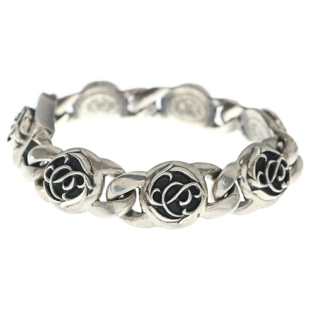 CHROME HEARTS(クロムハーツ) FLORAL LINK BRACELET 6LINK フローラルリンク ブレスレット シルバー