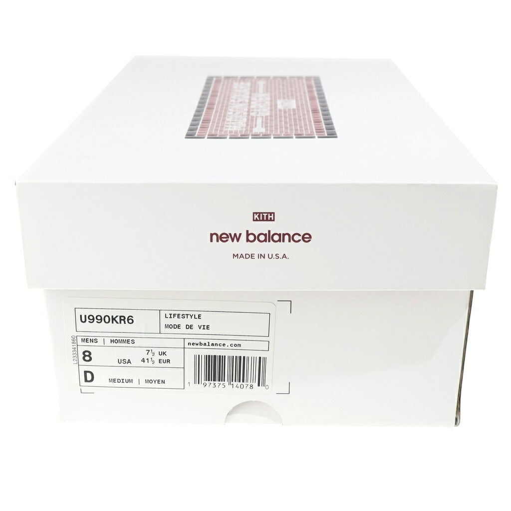 New Balance(ニューバランス) ×KITH U990KR6 キス ローカットスニーカー ネイビー US8/26cm