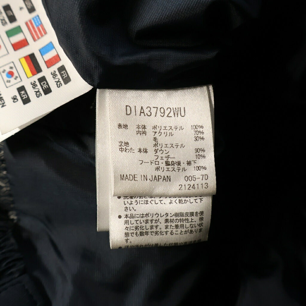 DESCENTE(デサント) ALLTERRAIN MOUNTAINEER-L オルテライン マウンテニア 水沢ダウンジャケット ネイビー DIA3792WU