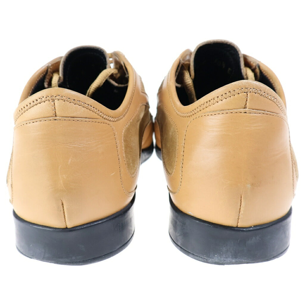 GUCCI(グッチ) レザー スエード ローカットスニーカー ベージュ 111 6107