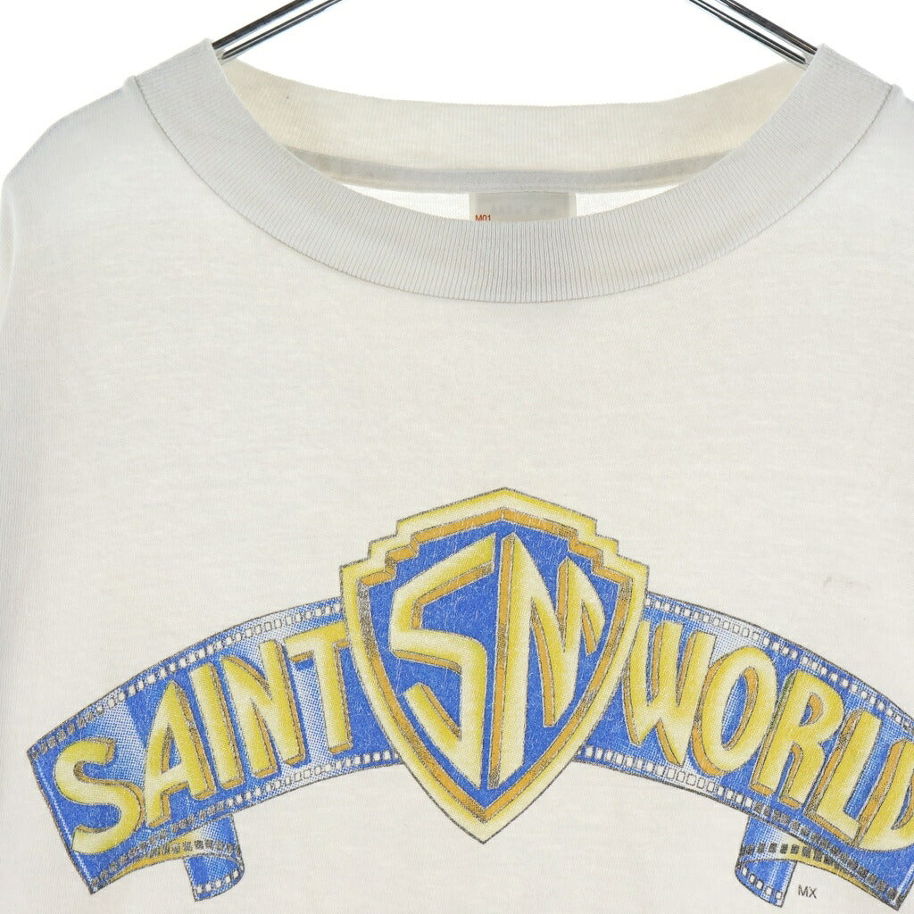 SAINT MICHAEL(セントマイケル) 26SS SS T-SHIRT / SAINT WORLD セントワールド 半袖Tシャツ カットソー ホワイト SM-MK8-0000-015