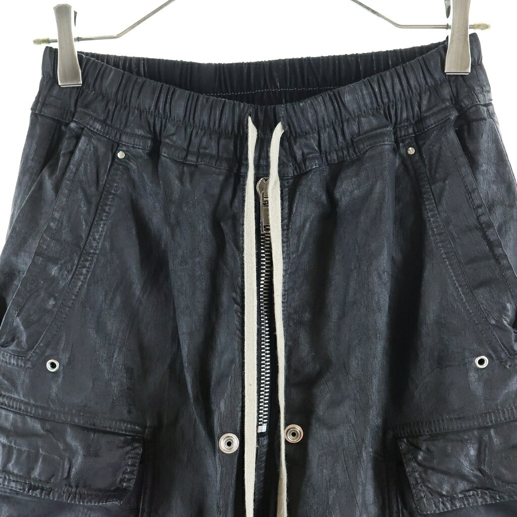 Rick Owens DRKSHDW(リックオウエンス ダークシャドウ) 26SS DOUBLE CARGO JUMBO BELAS ダブル カーゴ ジャンボベラ ワイドパンツ ブラック DU01F4398-DBK