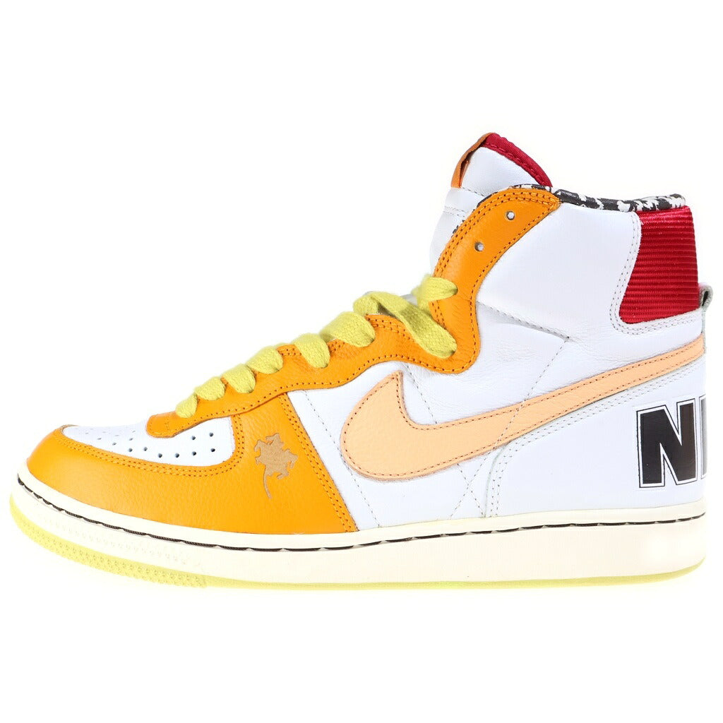 NIKE(ナイキ) 【観賞用 2006年製】 WMNS TERMINATOR HI PREMIUM 311074-171 ウィメンズ トレクシーアニマル ターミネーター プレミアム ハイカットスニーカー シューズ ホワイト/イエロー US10.5/27.5cm