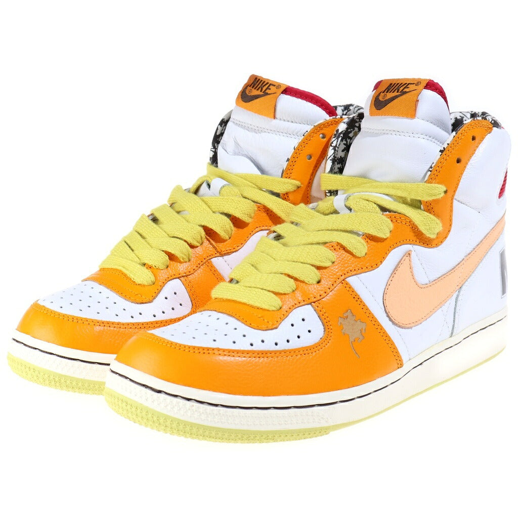 NIKE(ナイキ) 【観賞用 2006年製】 WMNS TERMINATOR HI PREMIUM 311074-171 ウィメンズ トレクシーアニマル ターミネーター プレミアム ハイカットスニーカー シューズ ホワイト/イエロー US10.5/27.5cm