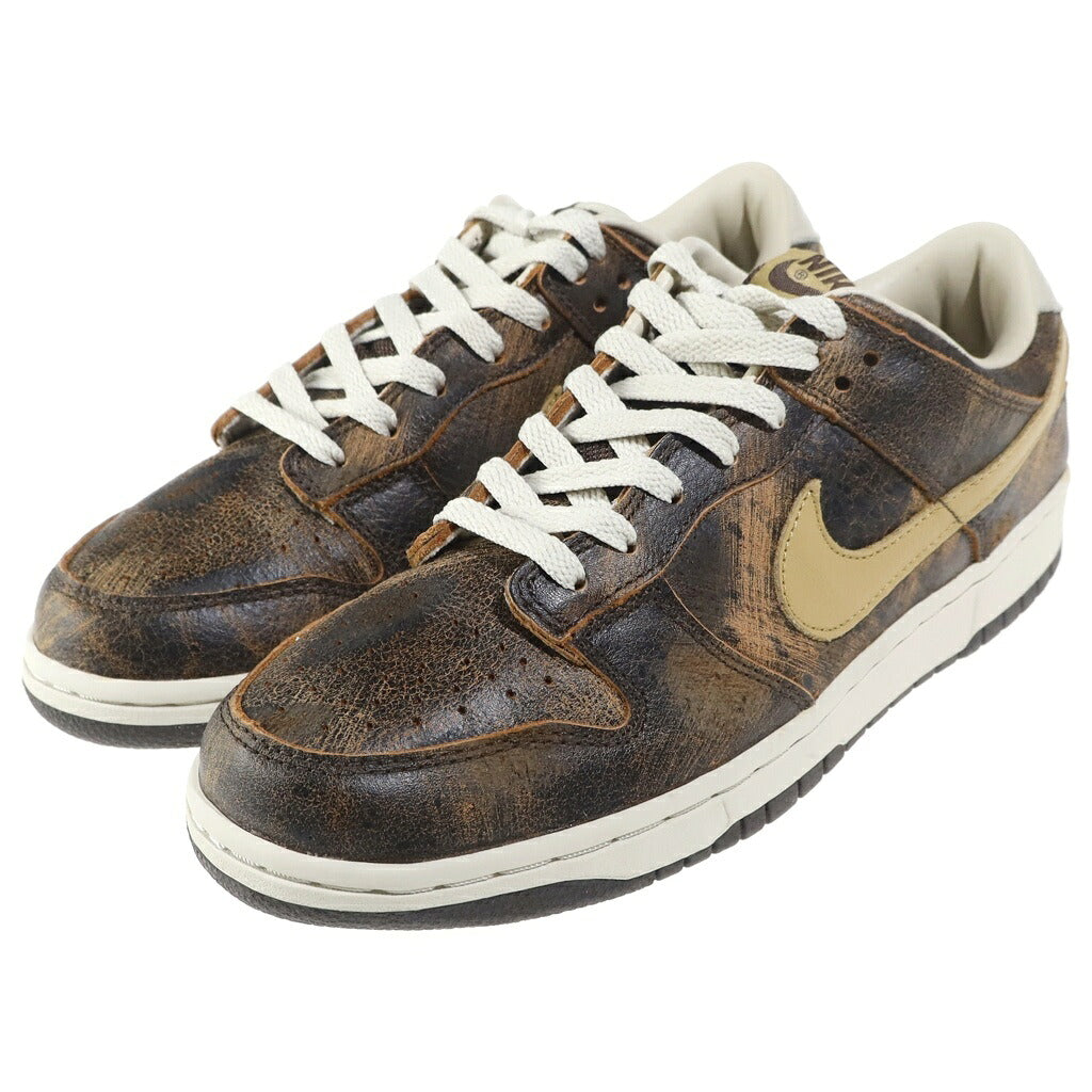 NIKE(ナイキ) 【観賞用 2003年製】 DUNK LOW PREMIUM GRUNGE PACK BAROQUE BROWN 307696-271 ダンクロー グランジパック ローカットスニーカーシューズ ブラウン US9/27cm