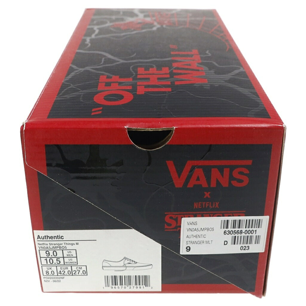 VANS(ヴァンズ) ×Stranger Things Authentic VN0A5JMPBO5 ストレンジャーシングス オーセンティック ローカットスニーカー マルチ US9/27cm