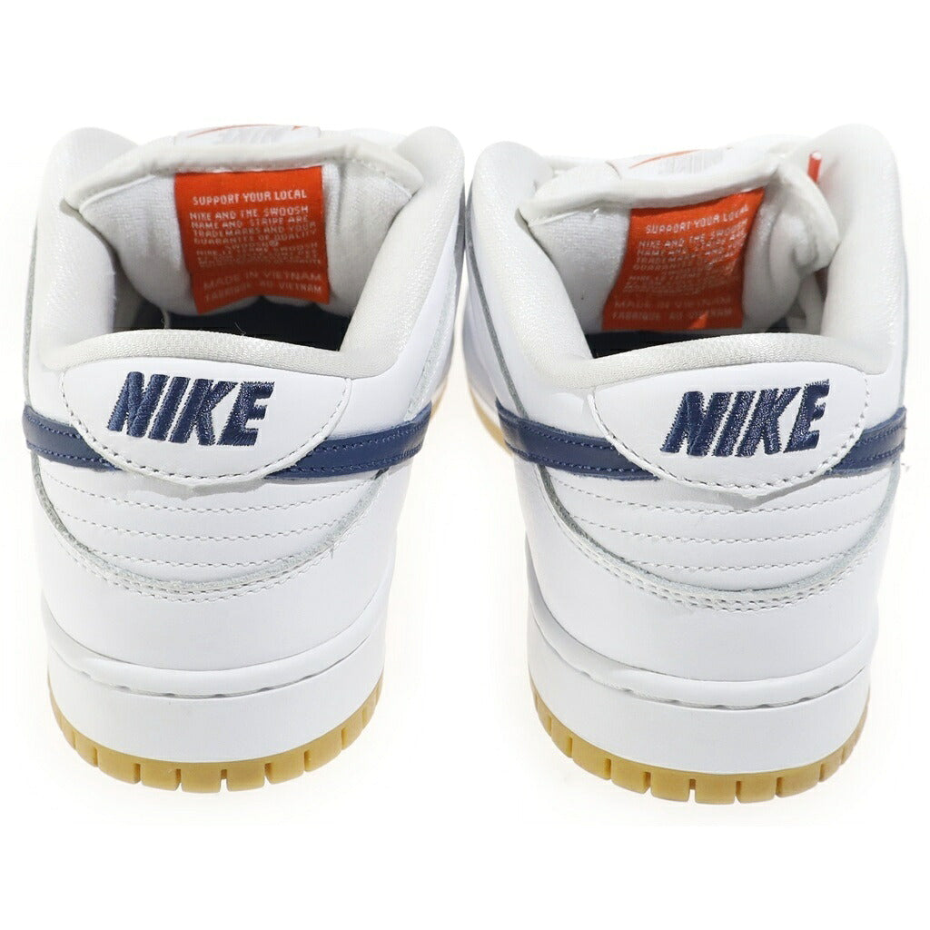 NIKE SB(ナイキエスビー) DUNK LOW PRO ISO ORANGE LABEL CZ2249-100 ダンクロー オレンジレーベル ローカットスニーカー ホワイト/ネイビー US9/27cm