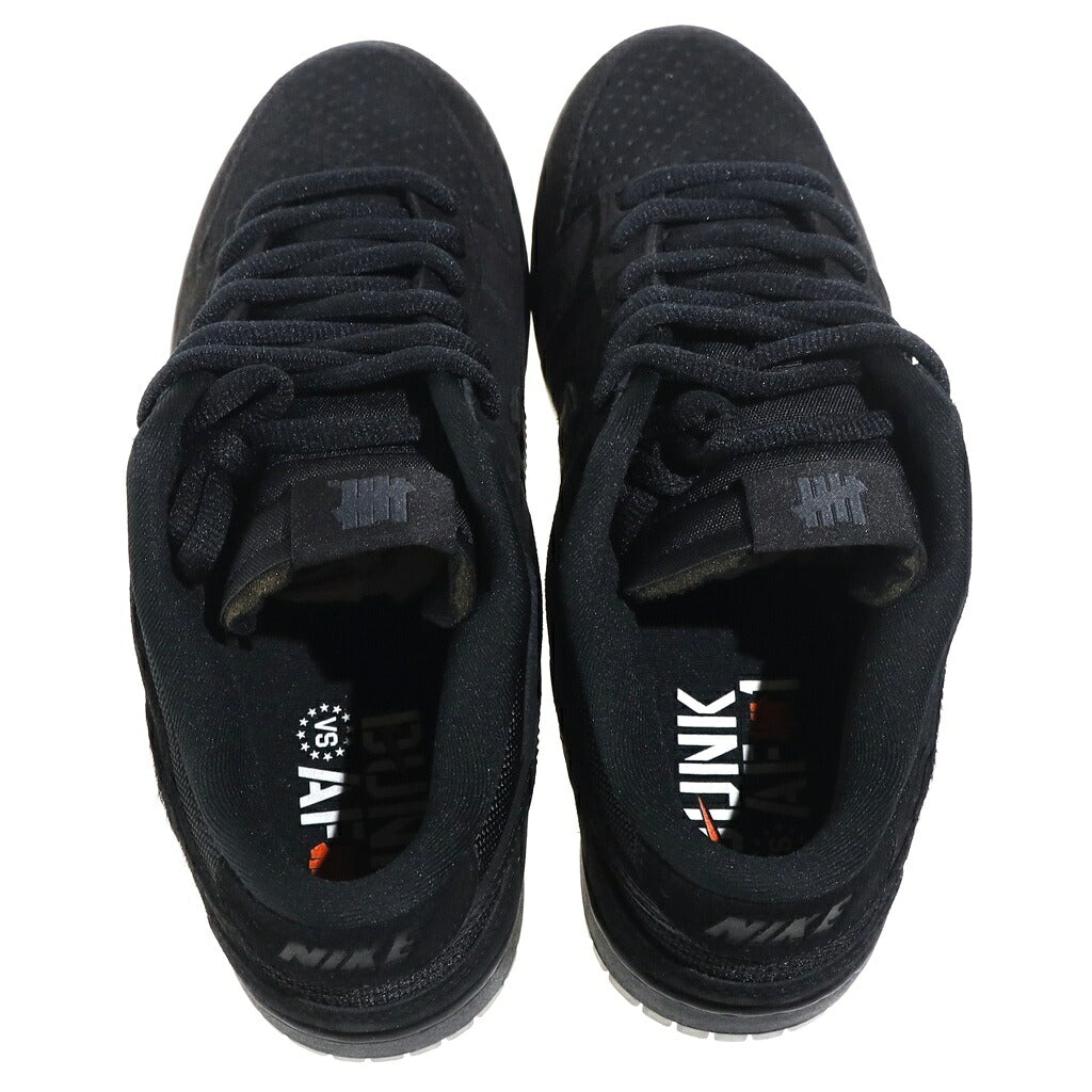 NIKE(ナイキ) ×UNDEFEATED DUNK LOW SP DO9329-001 アンディフィーテッド ダンク ローカットスニーカー ブラック US9/27cm
