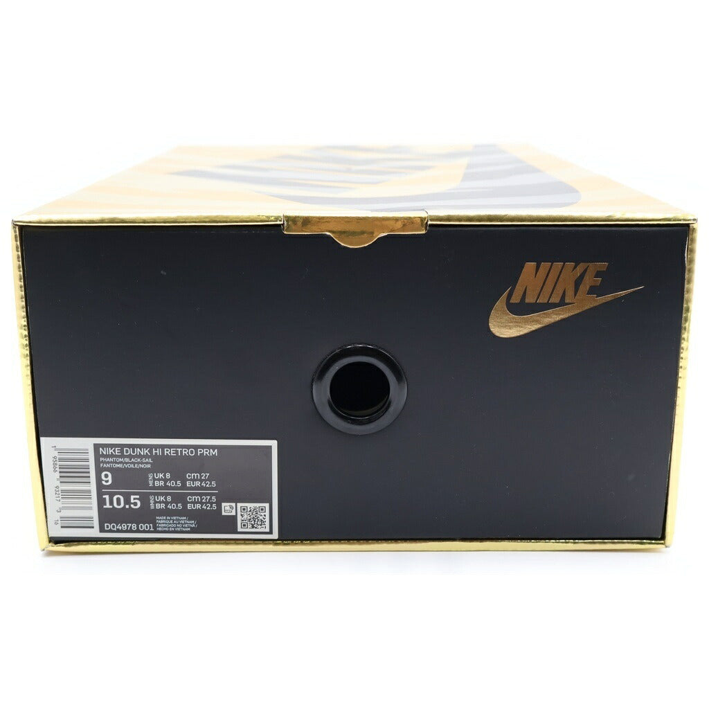 NIKE(ナイキ) DUNK HIGH RETRO PRM YEAR OF THE TIGER ダンク レトロ イヤーオブザタイガー ハイカットスニーカー ブラック US9/27cm DQ4978-001