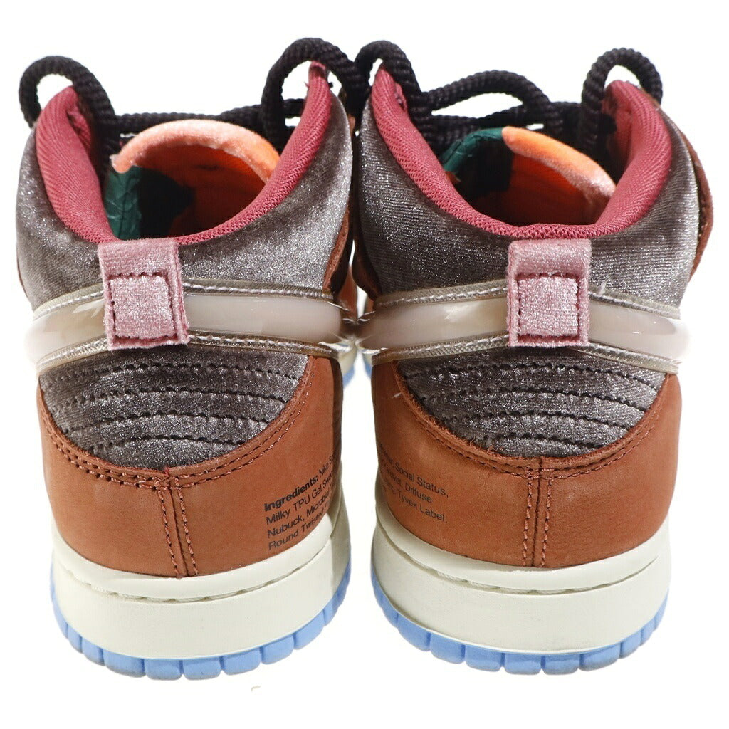 NIKE(ナイキ) ×Social Status DUNK MID CHOCOLATE MILK ソーシャル ステータス ダンク チョコレートミルク ハイカットスニーカー マルチ US9/27cm