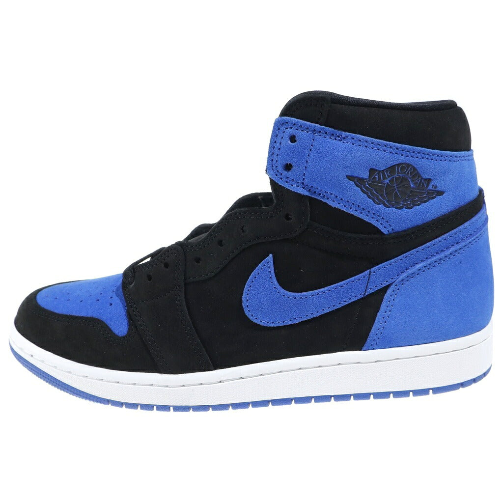 NIKE(ナイキ) AIR JORDAN 1 RETRO HIGH OG ROYAL REIMAGINED エアジョーダン1 レトロ ロイヤルリイマジンド ハイカットスニーカー ブラック/ブルー US9.5/27.5cm DZ5485-042