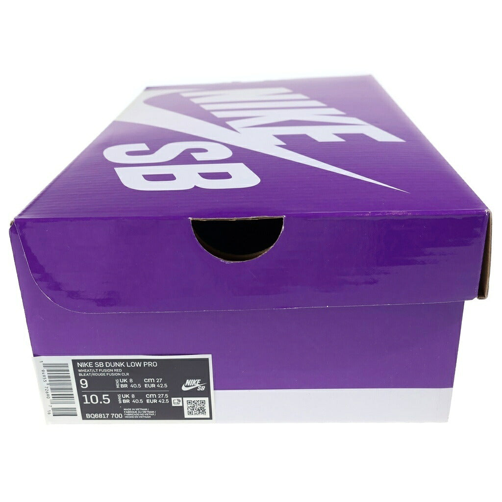 NIKE SB(ナイキエスビー) DUNK LOW PRO BQ6817-700 ダンク プロ ローカットスニーカー ブラウン/ブルー US9/27cm