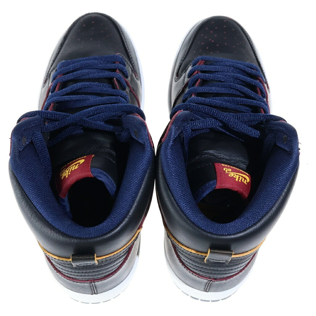 NIKE SB(ナイキエスビー) ×NBA DUNK HIGH CLEVELAND CAVALIERS BQ6392-001 ダンク クリーブランド キャバリアーズ ハイカットスニーカー ブラック US9/27cm