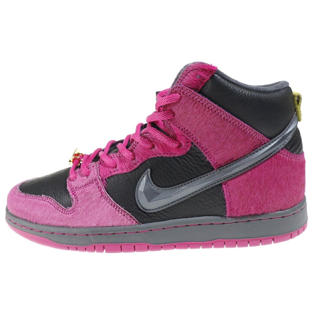NIKE SB(ナイキエスビー) ×Run The Jewels DUNK HIGH DX4356-600 ラン ザ ジュエルズ ダンク ハイカットスニーカー ピンク/ブラック US9/27cm