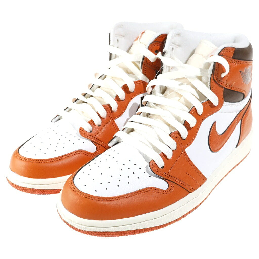 NIKE(ナイキ) WMNS AIR JORDAN 1 HIGH OG STARFISH DO9369-101 ウィメンズ エアジョーダン1 スターフィッシュ ハイカットスニーカー ホワイト/オレンジ US10.5/27.5cm